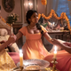 Shelley Conn, Charithra Chandran, Simone Ashley in Bridgerton season 2